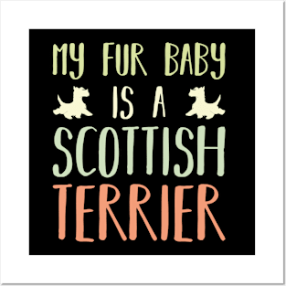 My Fur Baby Is A Scottish Terrier Posters and Art